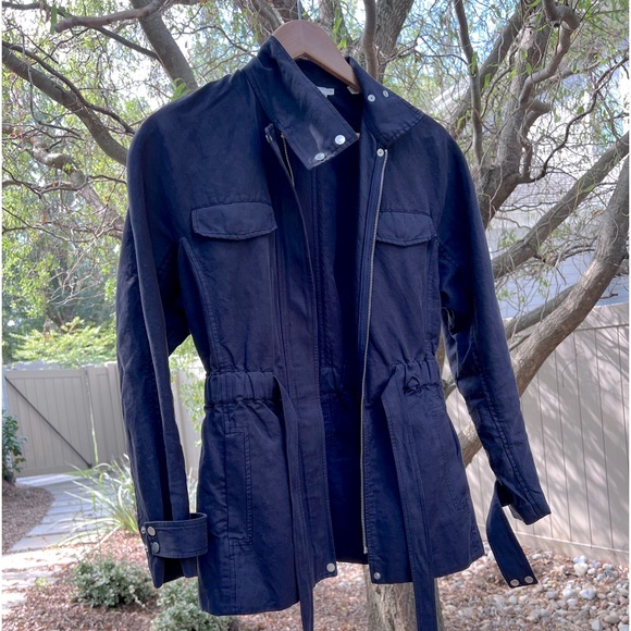 A.L.C Belted Cargo Utility Jacket Navy EUC XS/0 - Picture 2 of 6